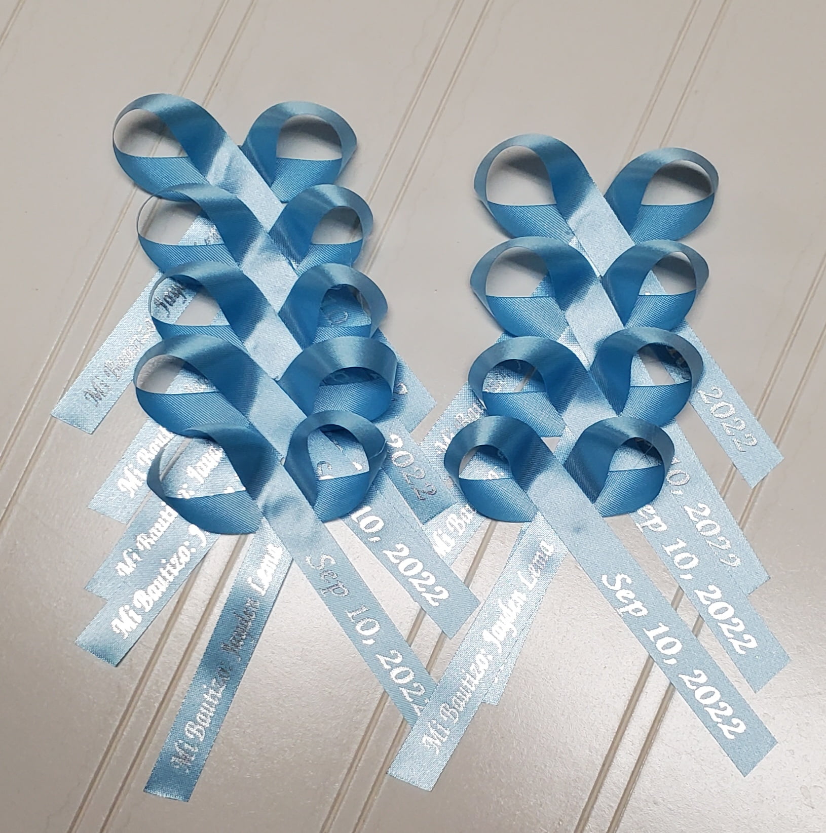 Personalized Ribbons Baby Bridal Shower Wedding Favors Custom
