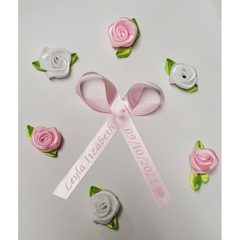 Personalized Ribbons Baby Bridal Shower Wedding Favors Custom Made