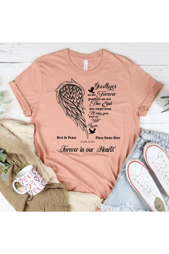 Personalized Rip Shirt Custom Memorial Shirt Name and Date Rest in Peace Tshirt Customized