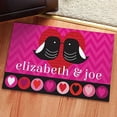 thumbnail image 1 of Personalized Robin Zingone Love Birds Doormat, 1 of 1