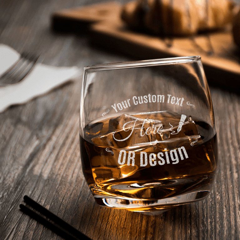 Custom Whiskey Glass - Engraved Rocks Glass - Rocks Glass - Scotch Glass -  Etched Whiskey Glass - Engraved Whiskey Glass - Bourbon Glass