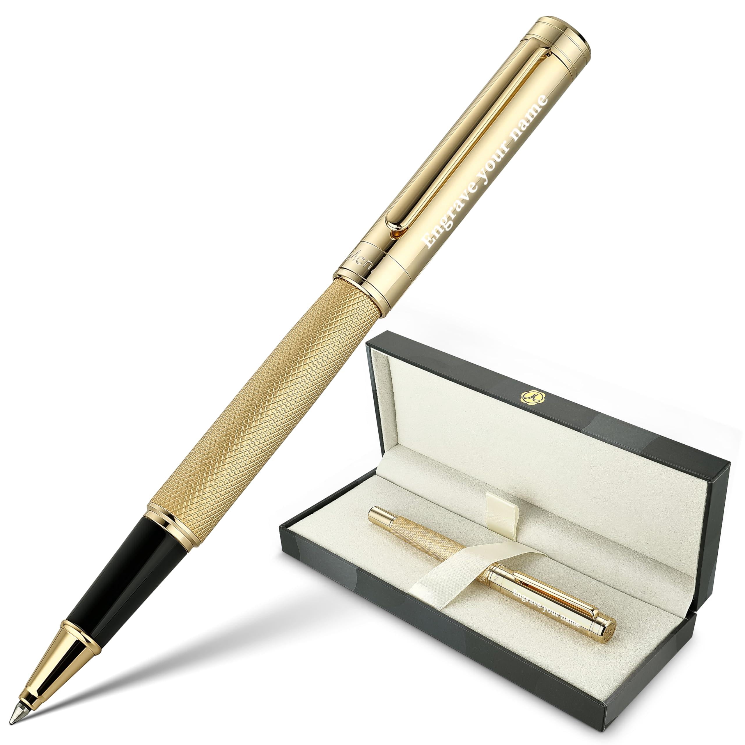 Personalized Rollerball Pen  Stunning Luxury With Mesh Texture Design And Finish Fancy Gift Set For Men & Women Business Signature Executive Office Designer Pens