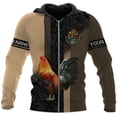 thumbnail image 1 of Personalized Rooster Shirts for Men, Mexican Rooster Shirt, Mexico Rooster Sweatshirt, Mexico Rooster Hoodies for Men (ZipHoodie, M), 1 of 7