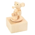 thumbnail image 1 of Personalized Rotating Elephant Animal Music Box, Custom Tabletop Ornament Craft, Premium Handcrafted Musical Keepsake for Birthday, Nursery Home Decor Gift, 1 of 7