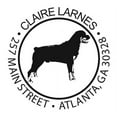 thumbnail image 1 of Personalized Round Self-Inking Stamp - Rottweiler, 1 of 1