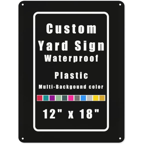 Personalized Round Sign With Custom Photo Text Logo, Yard or Wall Decor, Custom Business Banner Style03