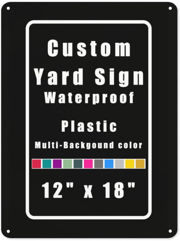 Personalized Round Sign With Custom Photo Text Logo, Yard or Wall Decor, Custom Business Banner Style03