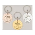 thumbnail image 1 of Personalized Round Stainless Steel Pet License Pet Dog Cat Tags - Engravable Pet's Name and State Pet ID Pet Accessories - Custom Small, Medium, Large Pet Dog Tags [Silver], 1 of 10