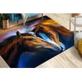 thumbnail image 1 of Personalized Rug, Custom Rug, Personalized Gift Rug, Soft Rug, Printed Rug, 3D Rug, Horse Design Rug, Nursey Rug, Non Woven Non Slip Rug, 5.2'x7.5' - 160x230 cm, 1 of 9
