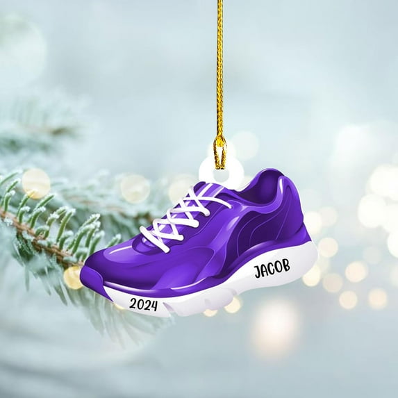 Personalized Runner Ornament, Custom Layer Ornament, Name Running Ornament, Runner Man Woman, Christmas Ornament for Running Lover, Girl Running Pendant, Half Marathon, Cross Country Gift (Style 12) -