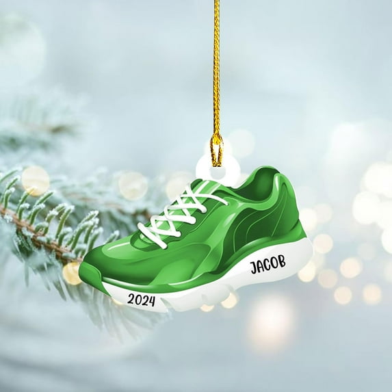 Personalized Runner Ornament, Custom Layer Ornament, Name Running Ornament, Runner Man Woman, Christmas Ornament for Running Lover, Girl Running Pendant, Half Marathon, Cross Country Gift (Style 12) -