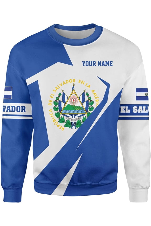 Personalized Salvador Hoodie & Sweater - Men & Women's El Salvador Shirt (Sweatshirt, XL)