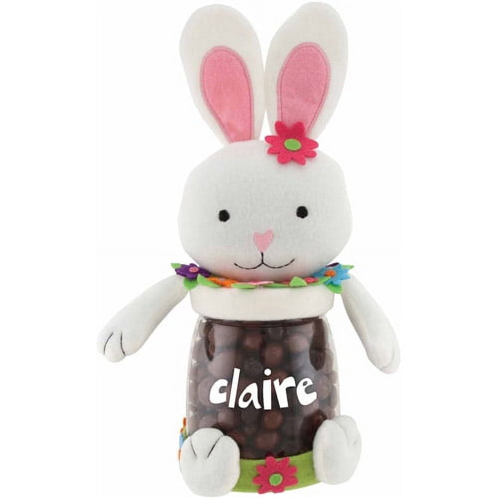 Personalized Sandra Magsamen Girl Bunny Treat Jar