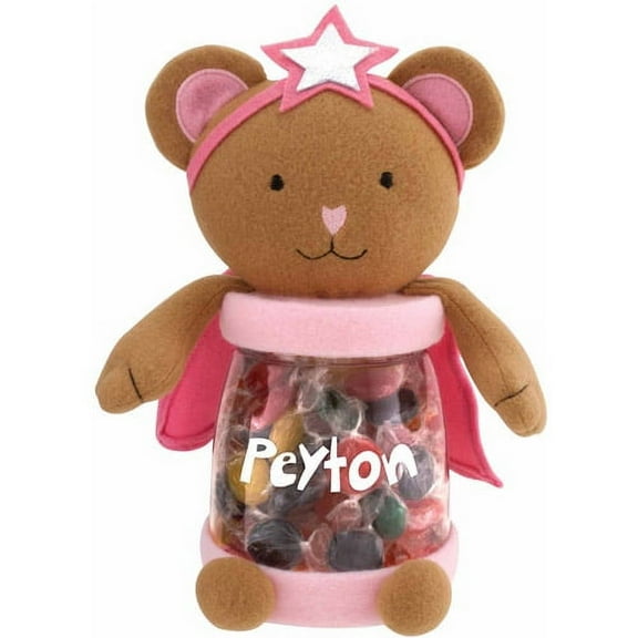 Personalized Sandra Magsamen Girls's Super Bear Treat Jar