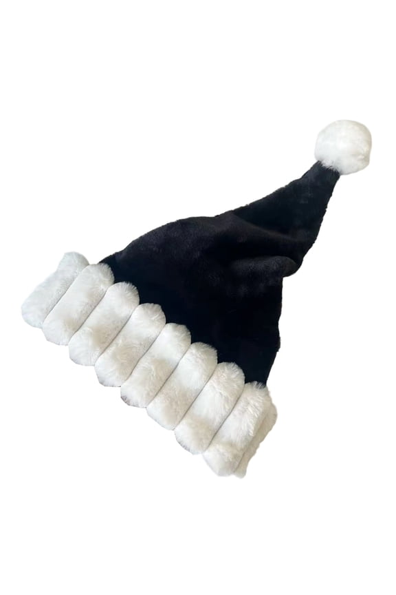 Personalized Santa Hat,Christmas Hat,Xmas Holiday Hat for Adults, super soft Plush Christmas Hat for Party Supplies