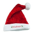 thumbnail image 1 of Personalized Santa Hat – Custom Red Christmas Hat for Adults & Kids with Embroidered Letters, Soft Polyester Family Holiday Party Decoration, 1 of 5
