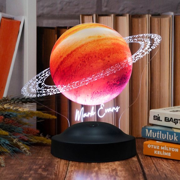 Personalized Saturn Planet Lamp, Saturn Planet Led Lamp