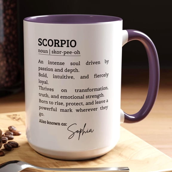Personalized Scorpio Definition Mug Astrology Gift