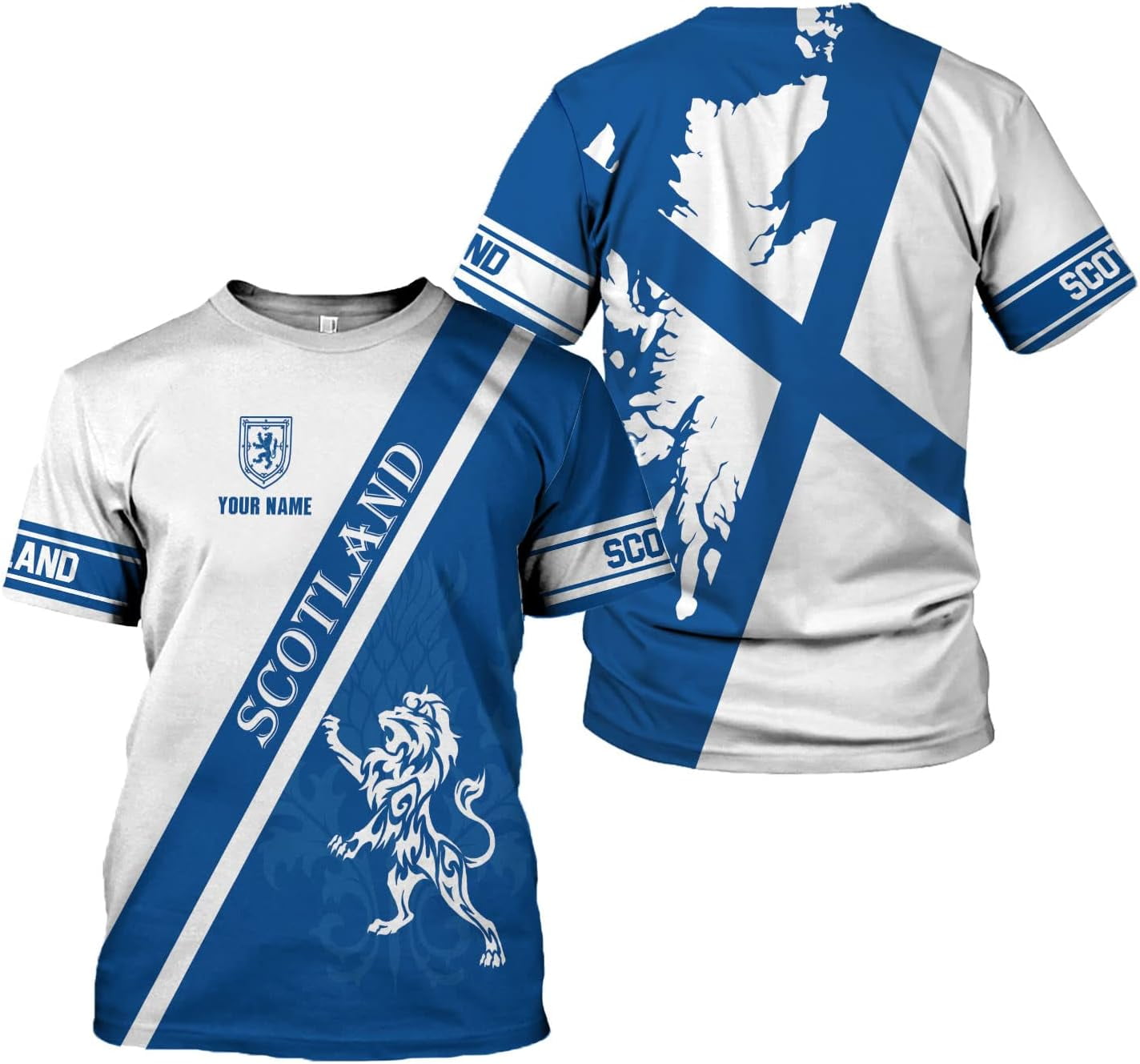 Personalized Scotland Shirt, Scottish Lion Rampart Shirts, Scotland ...