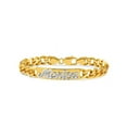 thumbnail image 1 of Personalized Script Bracelet with Beading with Curb Chain, 1 of 2
