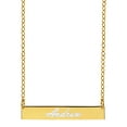 thumbnail image 1 of Personalized Script Laser Engraved Bar Necklace, 1 of 4