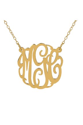 Personalized Script Monogram Necklace