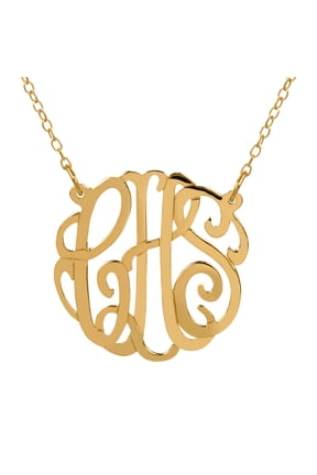 Personalized Script Monogram Necklace