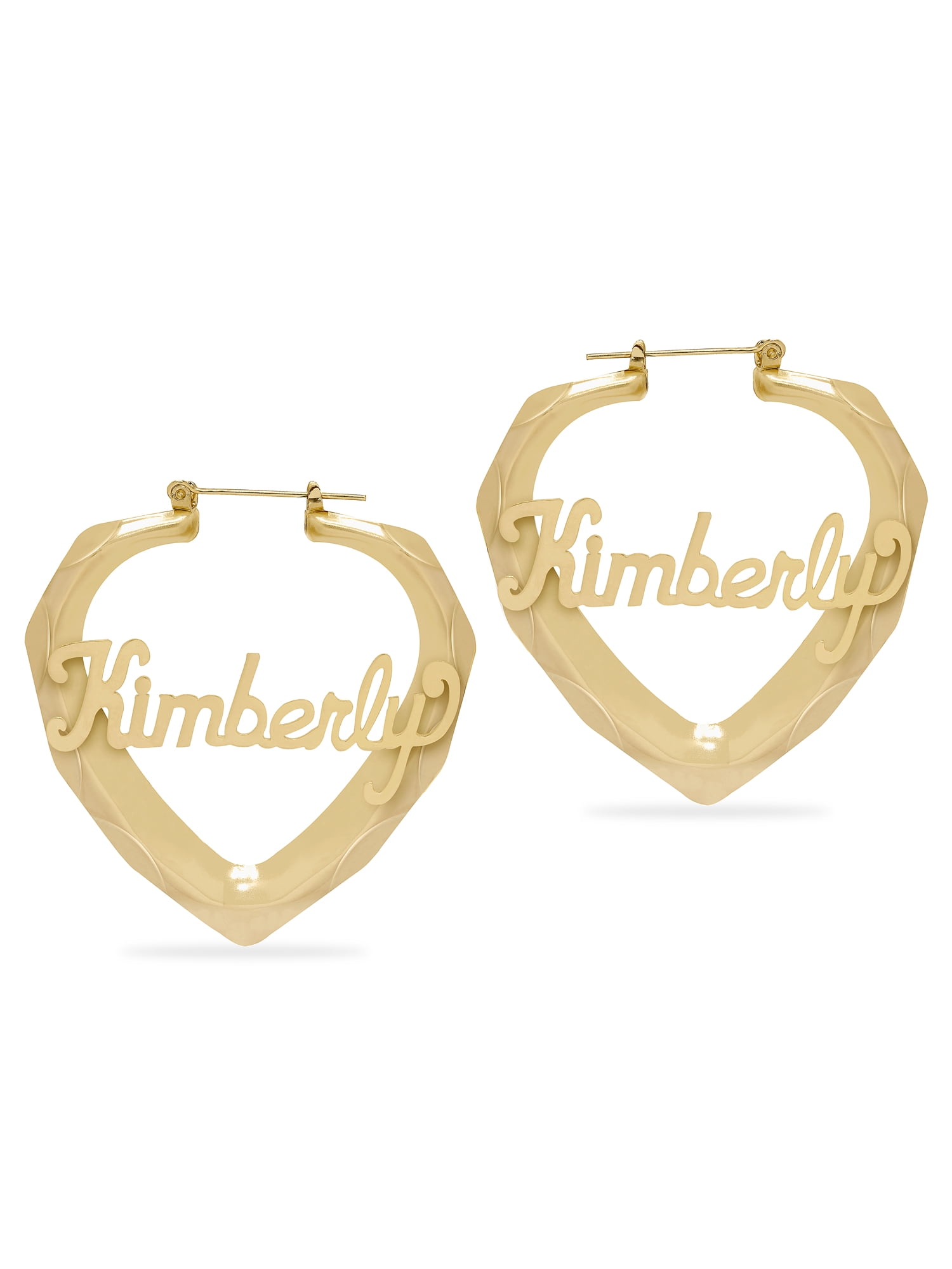 Personalized Script Name Bamboo Earrings