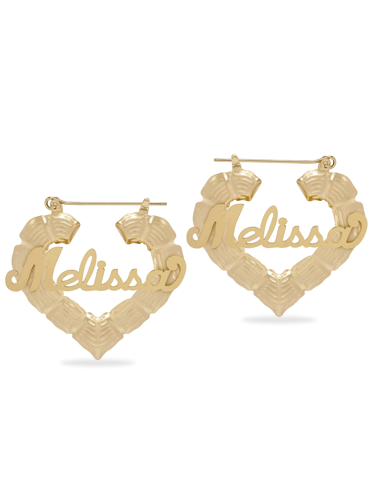 Personalized Script Name Bamboo Earrings