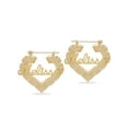 thumbnail image 1 of Personalized Script Name Bamboo Earrings, 1 of 1