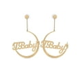thumbnail image 1 of Personalized Script Name Earrings, 1 of 1