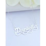Personalized Script Name Necklace w/Infinity on Tail