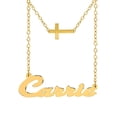 thumbnail image 1 of Personalized Script Name Necklace with Inner Hanging Cross, 1 of 1