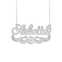 Personalized Name Necklace With Heart Walmart