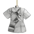 thumbnail image 1 of Personalized Sea Glass Nurse Scrubs Ornament, Nurses Uniform 2D Flat Acrylic Ornament, Custom Name Nurse Ornaments, Christmas Birthday Gifts, Christmas Tree Decor (Gray), 1 of 8