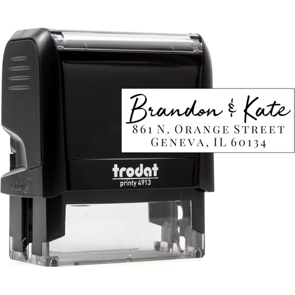 Personalized Self Inking Address Stamp Custom Return Address Stamp for Envelopes, Mail & Wedding Invitations, Custom Address Stamper