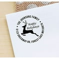 thumbnail image 1 of Personalized Self Inking Happy Holiday Stamp Custom Address Stamp Christmas Gift, 1 of 1