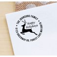 thumbnail image 1 of Personalized Self Inking Happy Holiday Stamp Custom Address Stamp Christmas Gift, 1 of 1