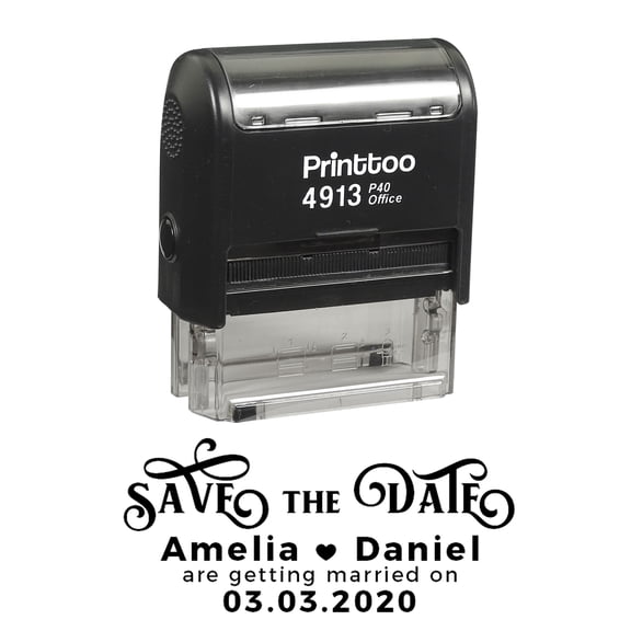 Personalized Self Inking Signature Stamp Personalized Logo Stamper Proposal Gift Idea-6C
