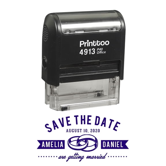 Personalized Self Inking Signature Stamp Personalized Logo Stamper Proposal Gift Idea-D0