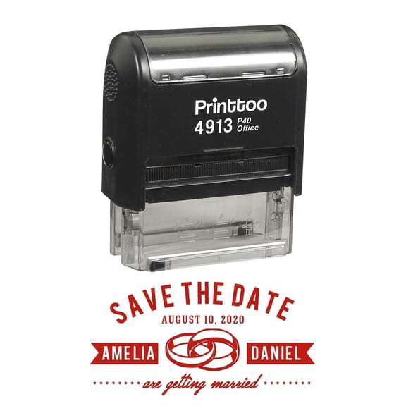 Personalized Self Inking Signature Stamp Personalized Logo Stamper Proposal Gift Idea-L8