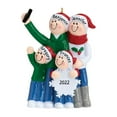 thumbnail image 1 of Personalized Selfie Family of 4 Ornament 2024 Happy Keepsake 1 Count - Ornaments by Elves, 1 of 10