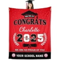 thumbnail image 1 of Personalized Senior 2026 Gifts Custom Class of 2026 Graduation Blanket with Photos,Personalized Graduation Blankets Customized Throw Blanket Graduation Gifts for Her Him, 1 of 6