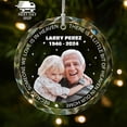thumbnail image 1 of Personalized Sentimental Glass Ornament, Memorial Photo Ornament, Bereavement Picture Ornament, Sympathy Keepsake, Loss of Grandparent, 1 of 6