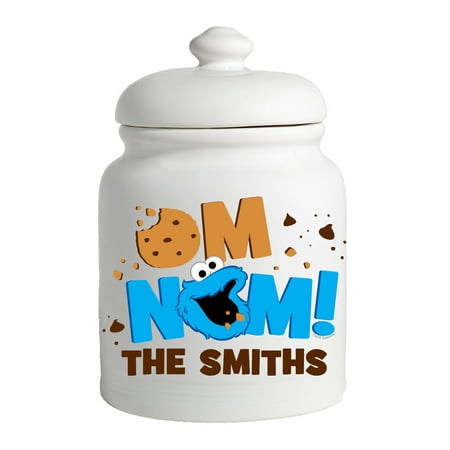 Personalized Sesame Street Cookie Monster Cookie Jar