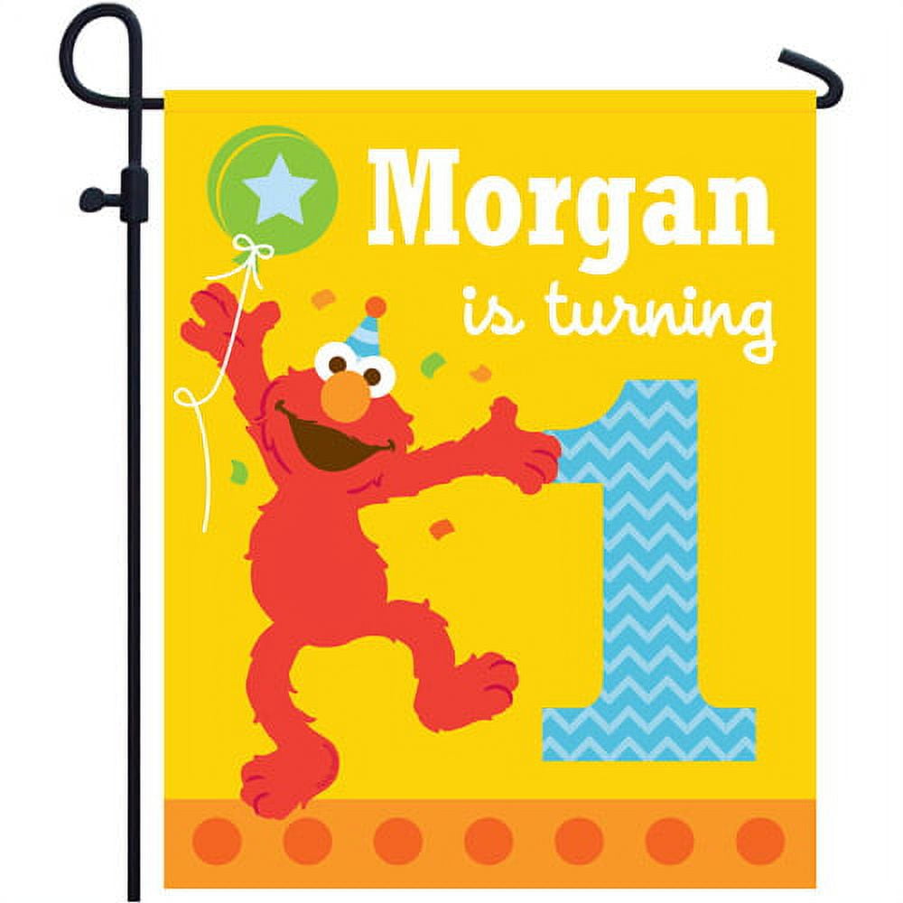 Personalized Sesame Street Elmo Birthday Yard Sign