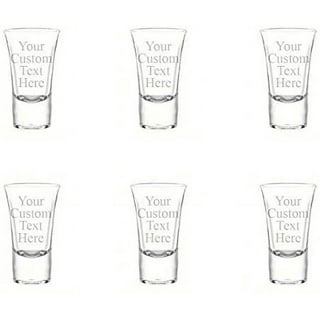 Personalized 6 Shot Glasses Dye Sublimation Groomsman Bridesmaids Custom  Gift