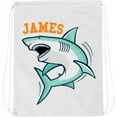 thumbnail image 1 of Personalized Shark Drawstring Bag, 1 of 1