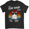 thumbnail image 1 of Personalized Shirt for Cat Dad Custom Name Tshirt Gift for Dad, Men, 1 of 4