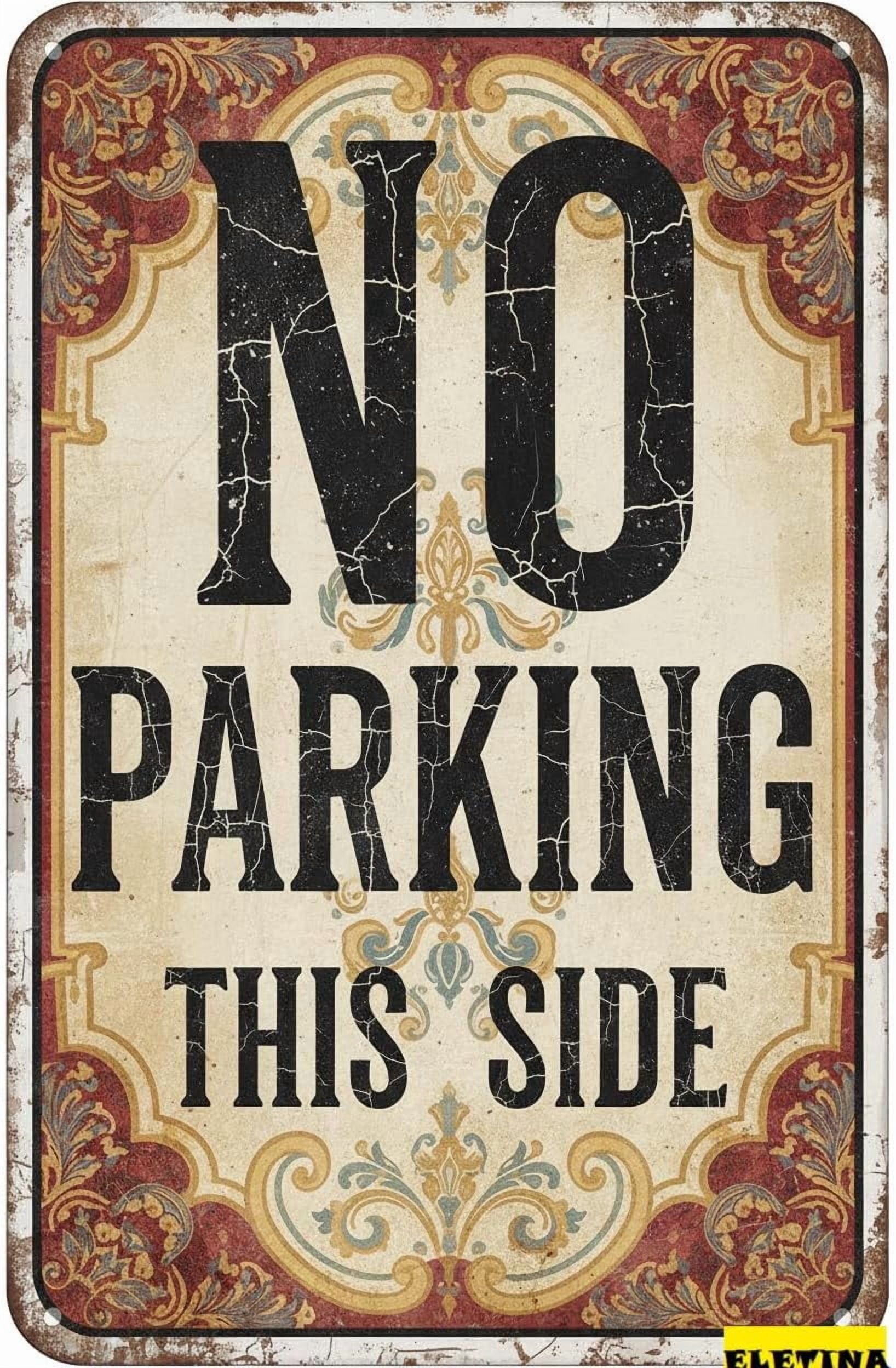 Personalized Sign for Man Cave Safety Warning Metal Wall Art No Parking ...